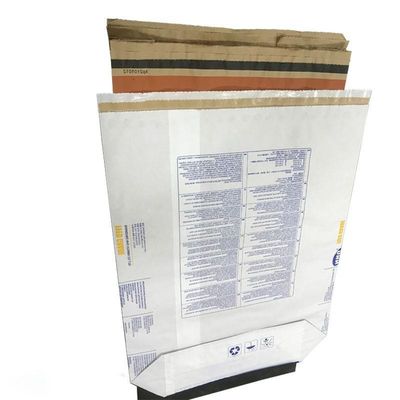 Tas Kertas Multiwall yang Bisa Dikustomisasi, Daur Ulang, Dilampirkan Dengan Panas Untuk Kemasan Makanan