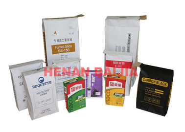Kantong kertas Kraft Multiwall persegi didaur ulang persegi dengan katup disesuaikan