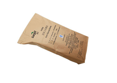 2 Layer 3 Layers 25kg Heat Sealed Paper Bags Tas Paket Tepung Kertas Kraft Polos