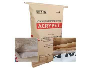 Industri Multiwall Paper Sacks Bukti Kelembaban 60g-120g / M2 Kraft Paper Food Bags