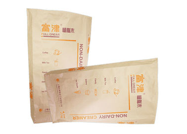 Heat Seal Kraft Paper Packaging Bag Food Grade White Brown Untuk Synanthrin