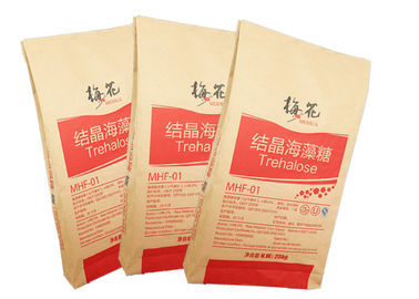 Open Mouth Multiwall Kraft Paper Bags Makanan Aman Barbecue Bags Arang Tahan Lama