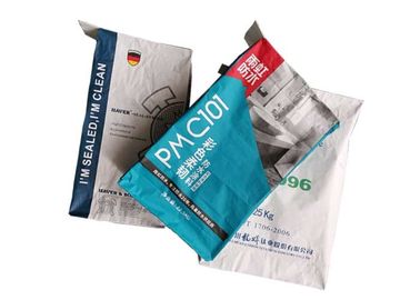 3 Ply 25kg 50kg Katup Rekatkan Kantong Kertas Multiwall Kantong Kertas Bawah Tahan Lama