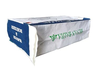 Spout Mouth Multi Wall Paper Bags Persegi Bawah Portabel Non Slip Kinerja Stabil