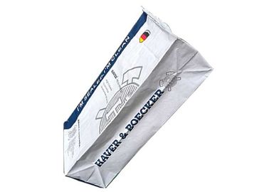 Blok Bawah Kantong Kertas Multiwall Kraft Dengan Bukti Kelembaban Katup Dan Bernapas