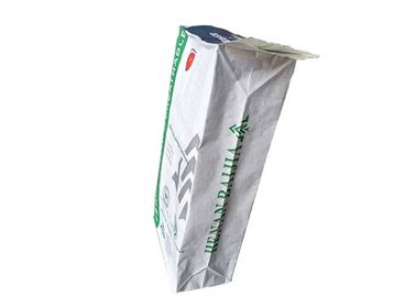 Tas Kertas Kraft Food Grade Putih Stabilitas Yang Baik Persegi Bawah Tas Kertas Multilayer