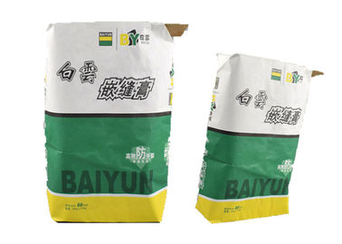 Bahan Industri Multiwall Kraft Paper Bags Kapasitas Besar Kuat Beban Bantalan