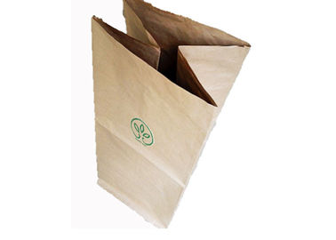 Biodegradable Pinch Bottom Paper Bags Halaman Taman Waste Brown Kraft Paper Bags