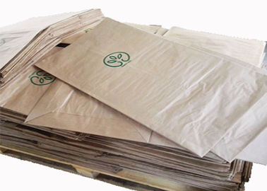 Durable PP Kraft Pinch Bottom Bags 25kg Memuat Berat Polusi Ramah Lingkungan Gratis