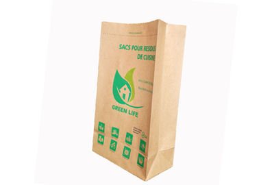 Buka Karung Kertas Kraft Mulut 2 Ply / 3 Ply Bernapas GMP Standard Square Bottom