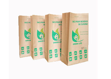 Buka Karung Kertas Kraft Mulut 2 Ply / 3 Ply Bernapas GMP Standard Square Bottom