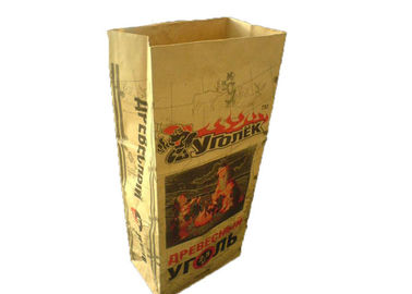 Kantong kertas Multiwall Square Bottom 2 Ply / 3 Ply bukti kelembaban ramah lingkungan yang dapat didaur ulang