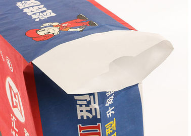 Konstruksi Tas Kertas Bawah Datar Tas Kemasan Semen Kertas Non Slip Mudah Dibawa