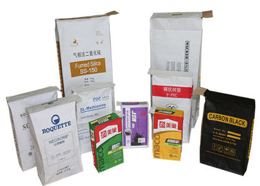Plastic Composite Disisipkan Valve Bags Tiga Kertas Satu Film Bahan Bangunan Kemasan