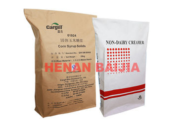 Karung Kertas Multi Dinding Industri Dijahit Tas Mulut Terbuka Standar GMP Biodegradable