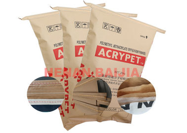 Industri Berlubang Dijahit Mulut Terbuka Multiwall Paper Bags Flexo Print 60g - 120g / M2