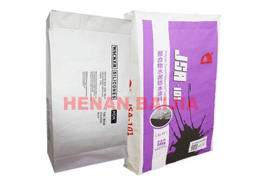 Tas Katup Tahan Lama Disisipkan 60g-130g / M2 Dry Mortar Packaging Multiwall Paper Sacks