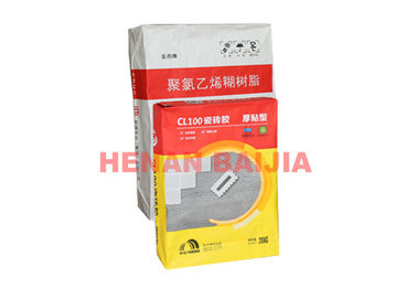 Tas Katup Tahan Lama Disisipkan 60g-130g / M2 Dry Mortar Packaging Multiwall Paper Sacks
