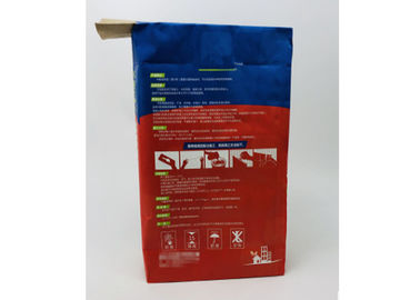 2 Layers Valve Paper Bag Multiwall Kraft Paper Sacks Datar Bawah Tas Semen Plastik tas ubin Disesuaikan