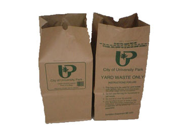 Tolak Kemasan Sampah Multiwall Kraft Lawn Paper Bags, tas rumput dan daun
