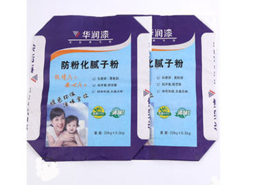 Flexo Cetak Multiwall Kantong Kertas Kraft 3 Ply 20kg 40kg Mouldproof Moistureproof