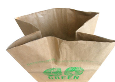 Brown Paper Multi Layer Multiwall Paper Bags Kantong Sampah Rumah Tangga Bawah Persegi