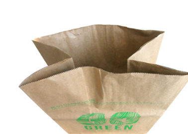 Flexo Printing 2 Layers Multiwall Lawn Paper Bags Biodegradable Untuk Limbah Taman