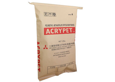 Dijahit Bawah Multiwall Kraft Paper Bag Bahan Kimia 25kg Pvc Resin Packaging