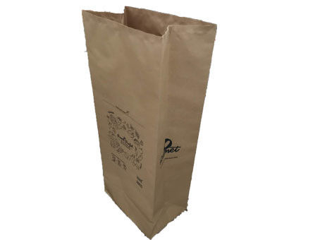 Tas Limbah Halaman Kertas Coklat 2 Lapis 25kg Bio-Degradable