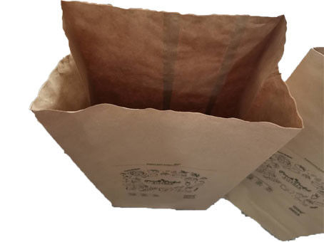 50kg 60gsm Moistureproof Pasted Valve Multiwall Lawn Paper Bags