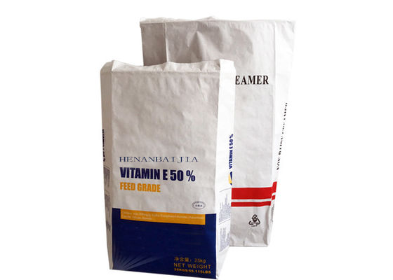15kg 20kg 25kg Double Layer White Brown Kraft Paper Bag Untuk Kemasan