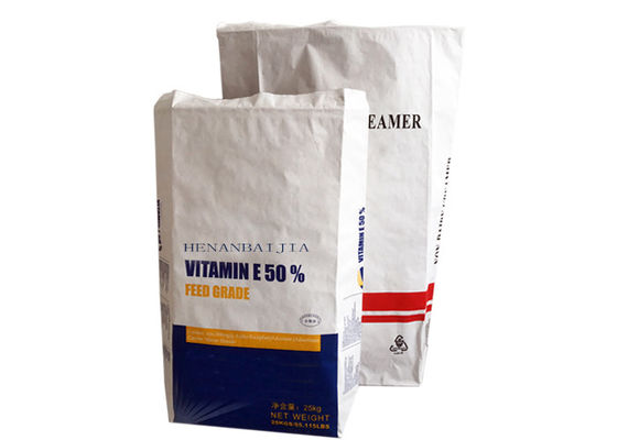 10kg - 50kg Kraft Paper Packaging Bag Untuk Starch Maltose Powder Isomalto Oligosaccharides
