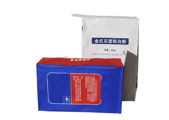 Valve Mouth 25Kg Tas Kertas Kraft Multilayer Untuk Silika Hitam Karbon Putih