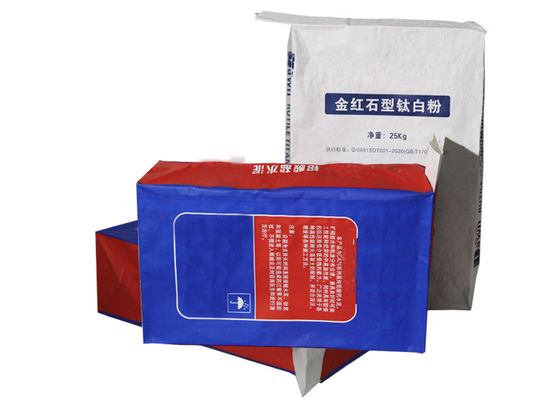 25 KG 50 KG Dry Mortar Multiwall Kraft Paper Bags Kemasan Industri Menggunakan Paper Bag