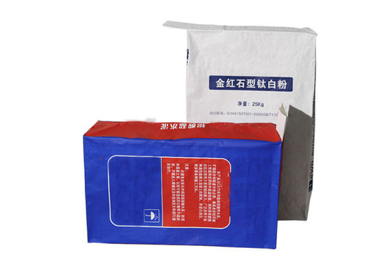 1-4 Lapisan Tas Katup Kertas Kraft 60g-120g / m2