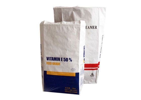Blok bawah Pe Film Kraft paper Packaging Bags karung kertas keperluan industri