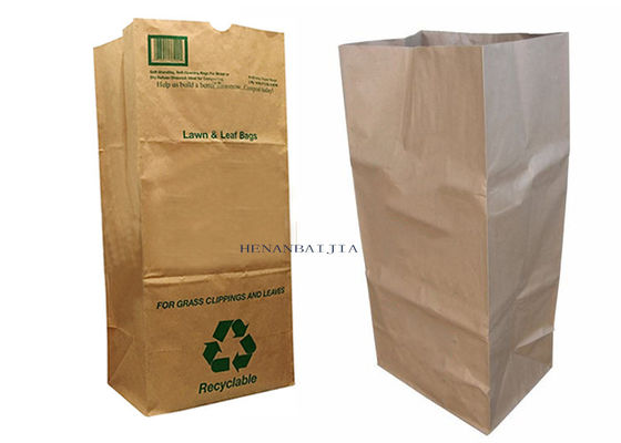 Ekstra Besar 70g Stand Up Lawn Paper Bag Multiwall Lawn Dan Leaf Trash Bags
