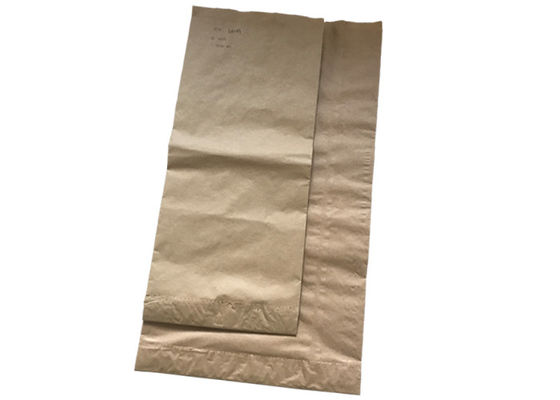 Kantong Kertas Kraft Tugas Berat Mengisi Kecepatan Tinggi 3 Lapisan Dengan Tas PE Di Dalamnya