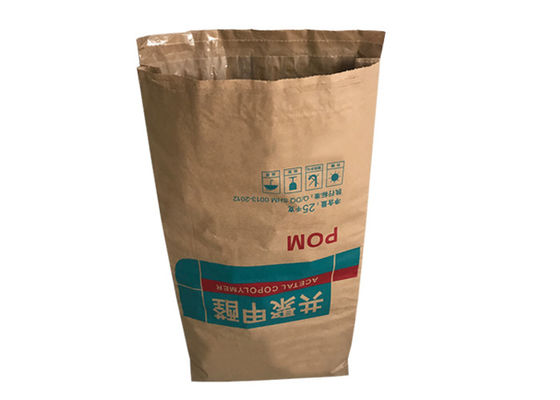 Tas Kertas Kraft Multi Lapisan Industri Sampel Gratis 15kg 20kg 25kg