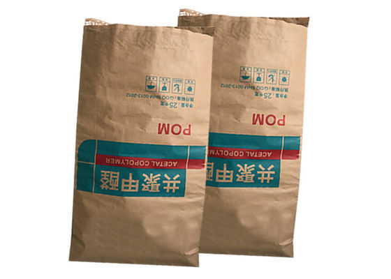 Disisipkan Pinch Bottom Trapezoidal Sewn Open Mouth Bags Dengan PE Film Atau PE Liner