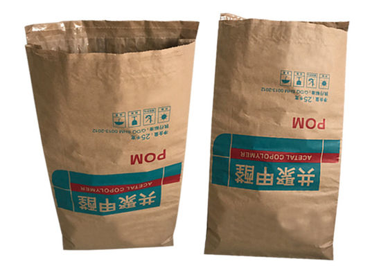 Kantong Kertas Tepung Kemasan Food Grade 10kg 15kg 20kg Pinch Bottom Putih Atau Coklat