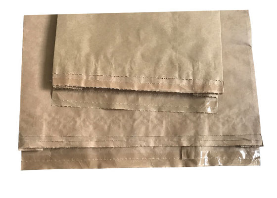 2 Layers PE Film Pinch Bottom Kraft Paper Sack Untuk Bahan Bubuk