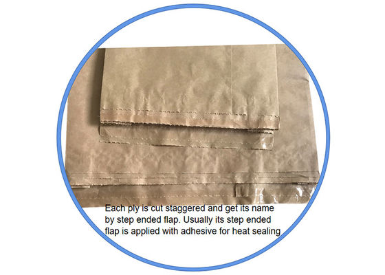 Kemasan Kelapa Food Grade Pinch Bottom Paper Bags Cetak Logo Daur Ulang