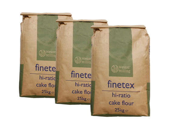 Ukuran Logo Disesuaikan 1-4 ply Kraft Paper Bag Untuk Pengepakan Benih Pakan Ternak