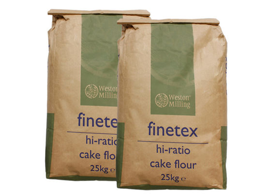2 Lapisan Multiwall Kraft Paper Bags Dog Feed Cat Litter Packing