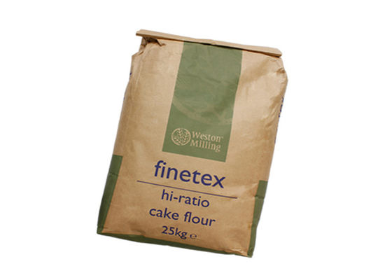 Double Layer 25kg Multiwall Kraft Paper Bags Untuk Kemasan Pakan Hewan Kotoran Kucing
