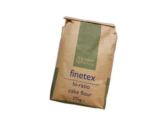 2 Lapisan Multiwall Kraft Paper Bags Dog Feed Cat Litter Packing