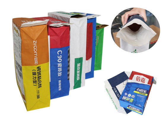 20kg 25kg Multiwall Kraft Paper Bags Powder Potato Starch Packaging