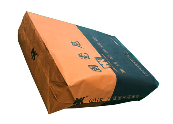 Kantong Kertas Plester Tempel Katup Pencetakan Flexo 15kg 20kg 25kg
