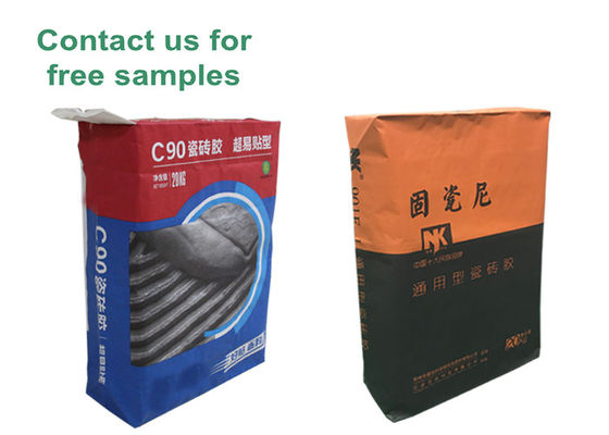 25kg 50kg Cetak Logo 3 Ply Multiwall Kraft Paper Bags Kraft Paper Valve Sack